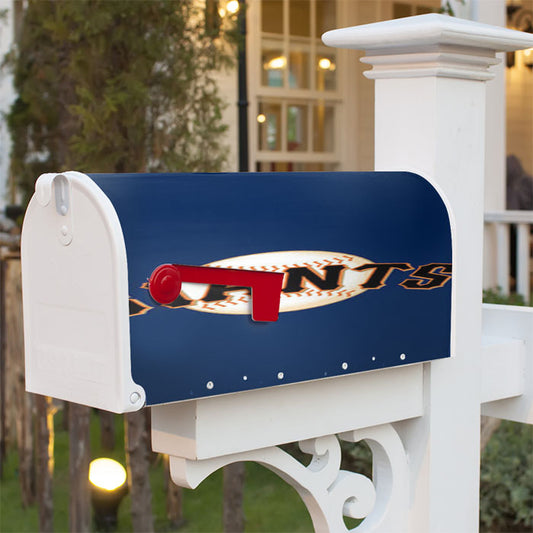 Giants Basebal Logo Blue Magnetic Mailbox Cover 18" X 21" Outdoor Decor