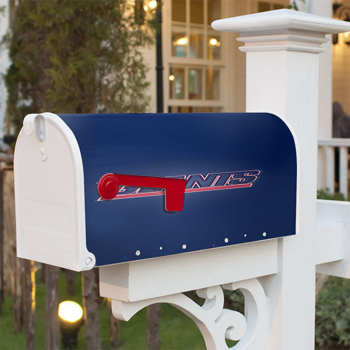 Giants New York Logo Blue Magnetic Mailbox Cover 18" X 21" Outdoor Decor