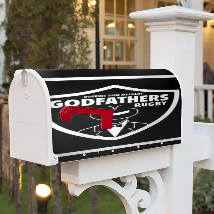 God Fathers Rugby Magnetic Mailbox Cover 18" X 21" Outdoor Decor