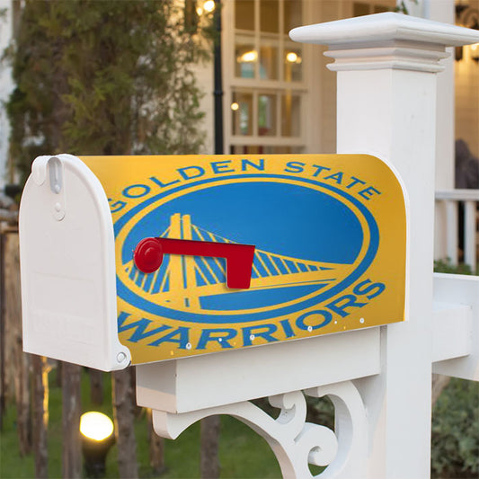 Golden State Warriors Magnetic Mailbox Cover 18" X 21" Outdoor Decor
