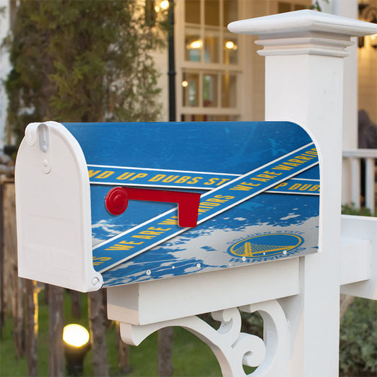 Golden State Warriors Dubs Magnetic Mailbox Cover 18" X 21" Outdoor Decor