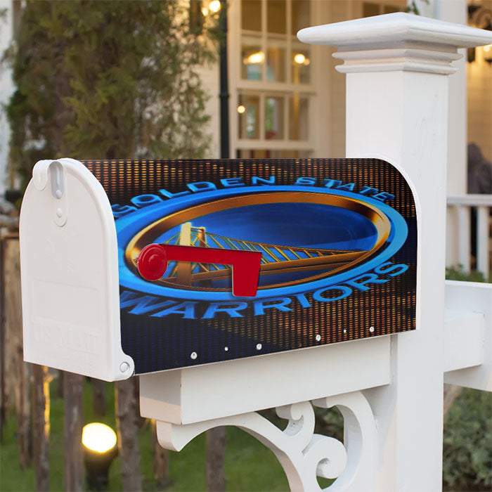 Golden State Warriors Emblem Logo Magnetic Mailbox Cover 18" X 21" Outdoor Decor