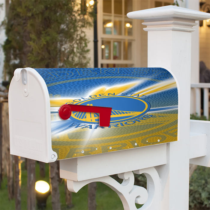Golden State Warriors Logo 2 Magnetic Mailbox Cover 18" X 21" Outdoor Decor