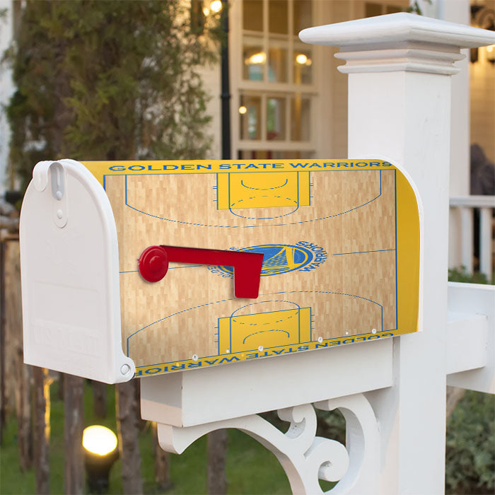 Golden State Warriors Logo Nba Stadium Magnetic Mailbox Cover 18" X 21" Outdoor Decor