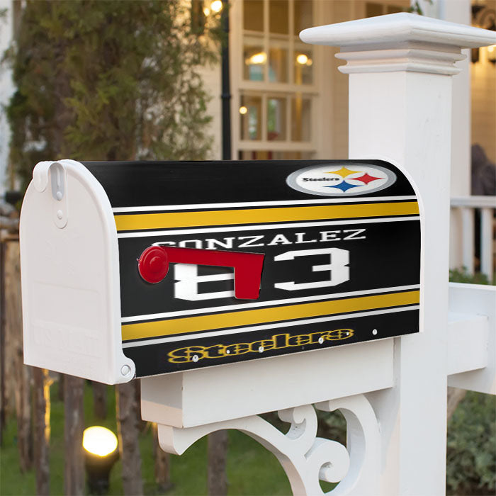 Gonzalez 83 Steelers Magnetic Mailbox Cover 18" X 21" Outdoor Decor