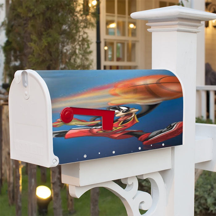 Goofy Basketball Magnetic Mailbox Cover 18" X 21" Outdoor Decor