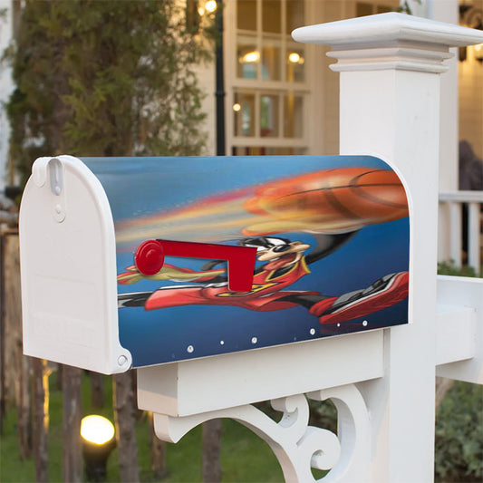 Goofy Basketball Magnetic Mailbox Cover 18" X 21" Outdoor Decor