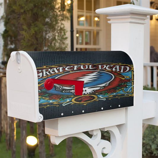Grateful Dead Shirt Design Magnetic Mailbox Cover 18" X 21" Outdoor Decor