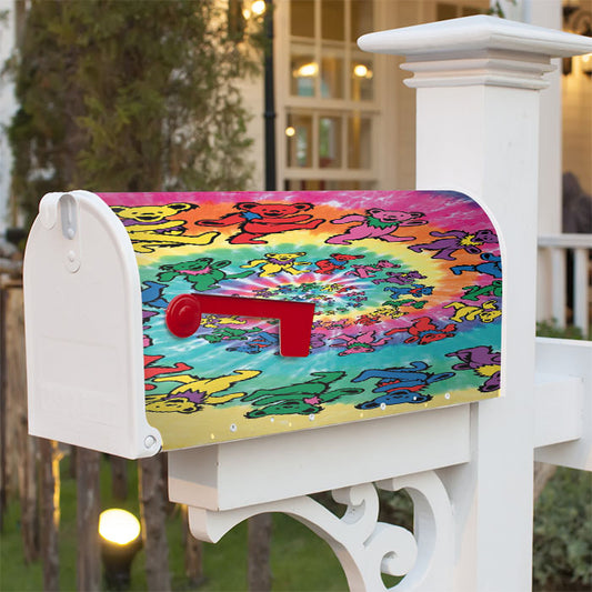 Grateful Dead Tapestry Tie Dye Magnetic Mailbox Cover 18" X 21" Outdoor Decor