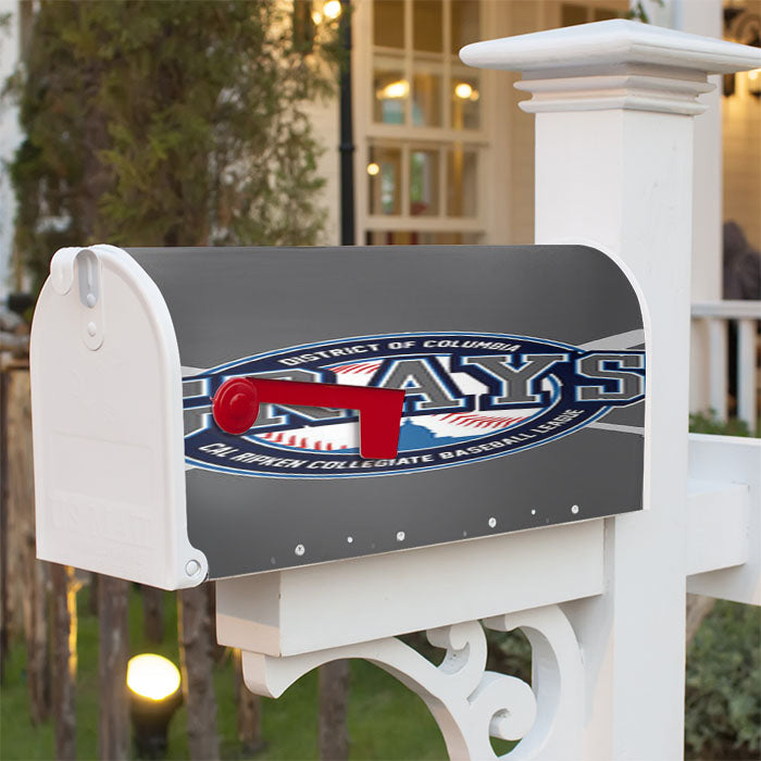 Grays Baseball Logo Gray Magnetic Mailbox Cover 18" X 21" Outdoor Decor