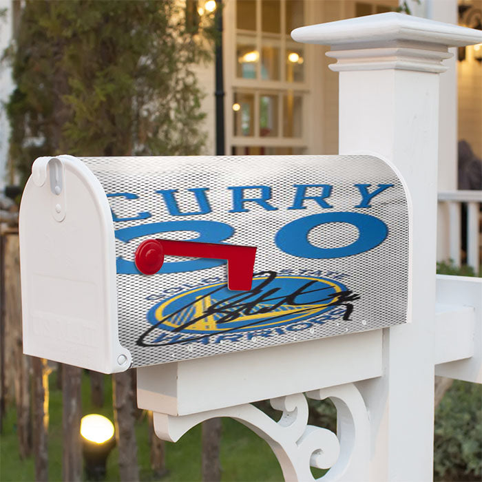 Gsw Stephen Curry Jersey Magnetic Mailbox Cover 18" X 21" Outdoor Decor