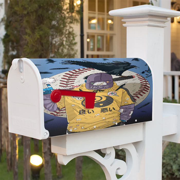 Hakai Ip Lobato Baseball Magnetic Mailbox Cover 18" X 21" Outdoor Decor