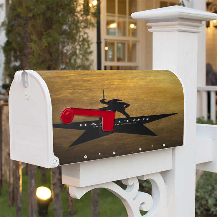 Hamilton Musical George Washington Magnetic Mailbox Cover 18" X 21" Outdoor Decor