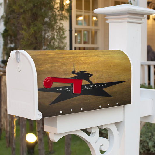 Hamilton Musical George Washington Magnetic Mailbox Cover 18" X 21" Outdoor Decor