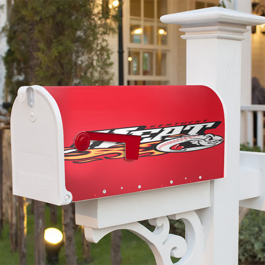 Heat Kentucky Baseball Logo Red Magnetic Mailbox Cover 18" X 21" Outdoor Decor