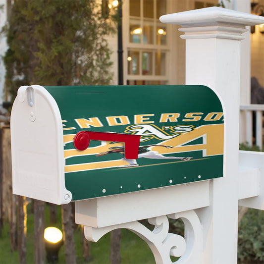 Henderson Oakland Athletics Magnetic Mailbox Cover 18" X 21" Outdoor Decor