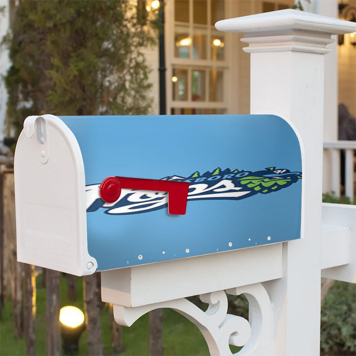 Hillsboro Hops Baseball Logo Blue Magnetic Mailbox Cover 18" X 21" Outdoor Decor