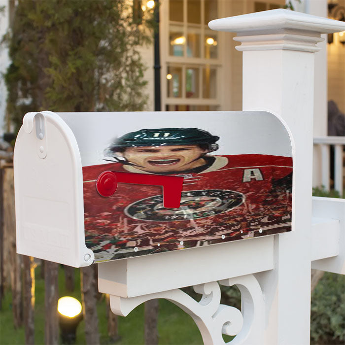 Hockey Blackhawks Chicago Magnetic Mailbox Cover 18" X 21" Outdoor Decor