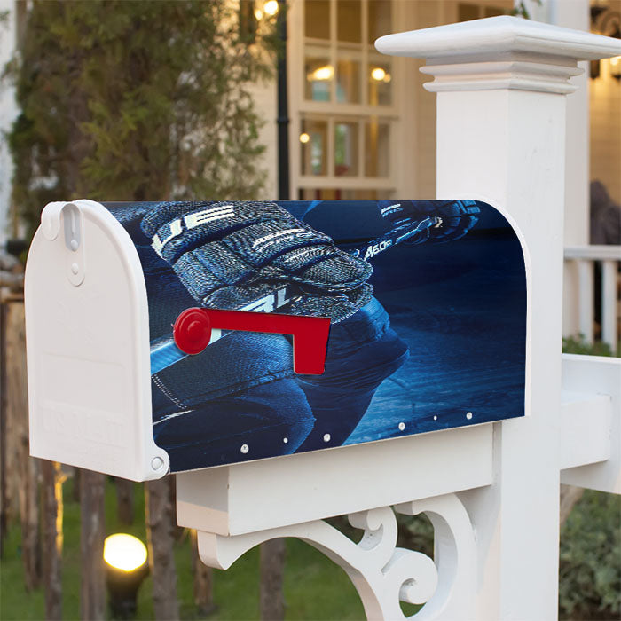 Hockey Stick Nhl Magnetic Mailbox Cover 18" X 21" Outdoor Decor