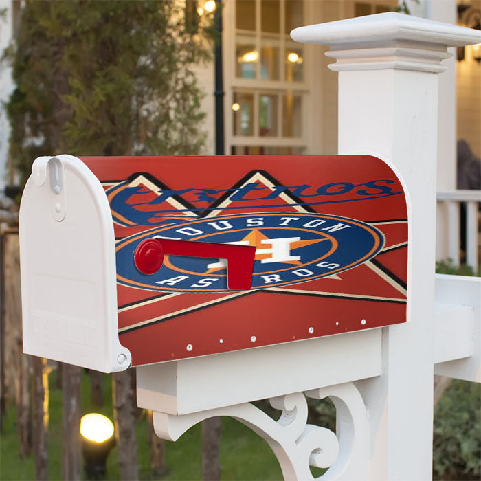 Houston Astros Magnetic Mailbox Cover 18" X 21" Outdoor Decor