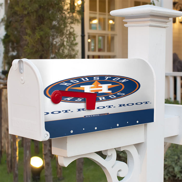 Houston Astros Art Magnetic Mailbox Cover 18" X 21" Outdoor Decor