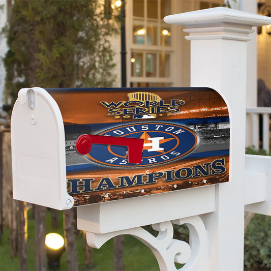 Houston Astros Champion World Series Magnetic Mailbox Cover 18" X 21" Outdoor Decor