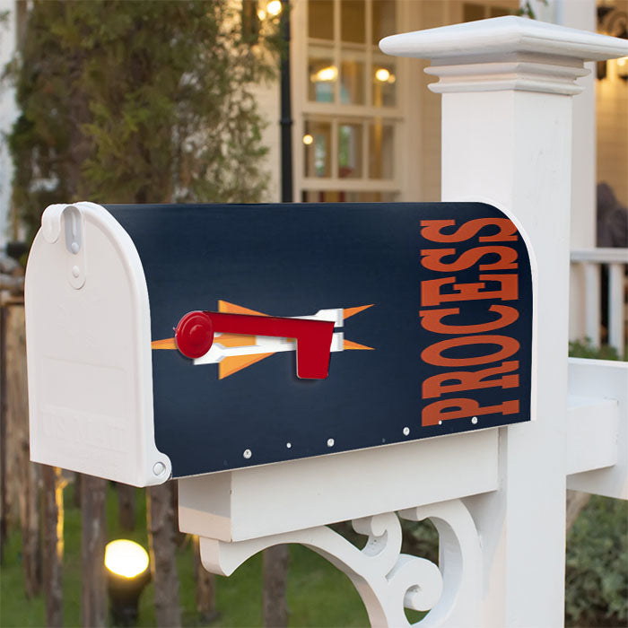 Houston Astros Process Magnetic Mailbox Cover 18" X 21" Outdoor Decor