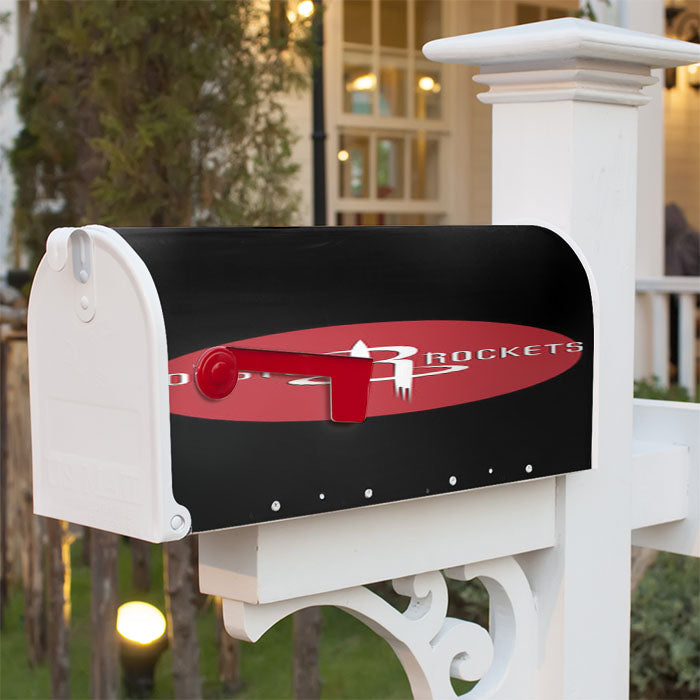 Houston Rockets Logo Magnetic Mailbox Cover 18" X 21" Outdoor Decor