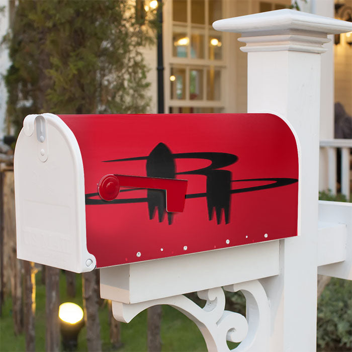 Houston Rockets Logo Red Magnetic Mailbox Cover 18" X 21" Outdoor Decor