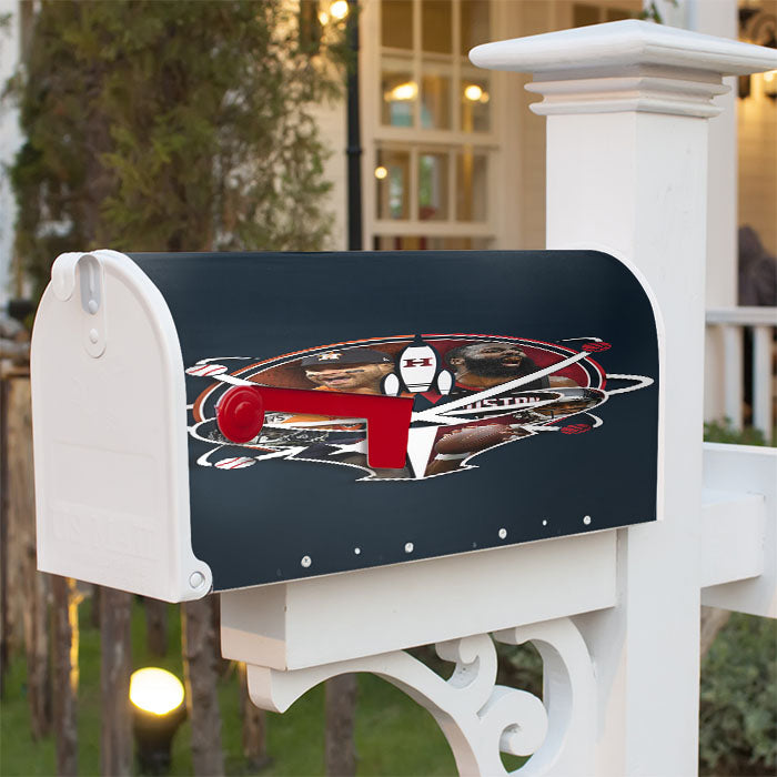 Houston Texans Fa Magnetic Mailbox Cover 18" X 21" Outdoor Decor