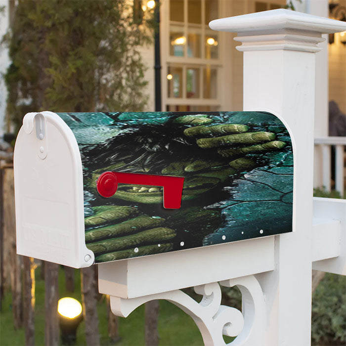 Hulk Broken Building Wall Magnetic Mailbox Cover 18" X 21" Outdoor Decor