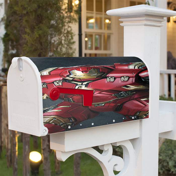 Hulk Buster Iron Man Magnetic Mailbox Cover 18" X 21" Outdoor Decor