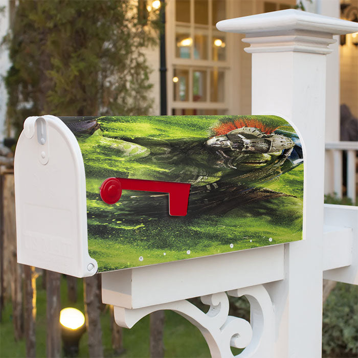 Hulk Green Magnetic Mailbox Cover 18" X 21" Outdoor Decor