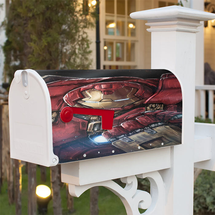 Hulkbuster Iron Man Magnetic Mailbox Cover 18" X 21" Outdoor Decor