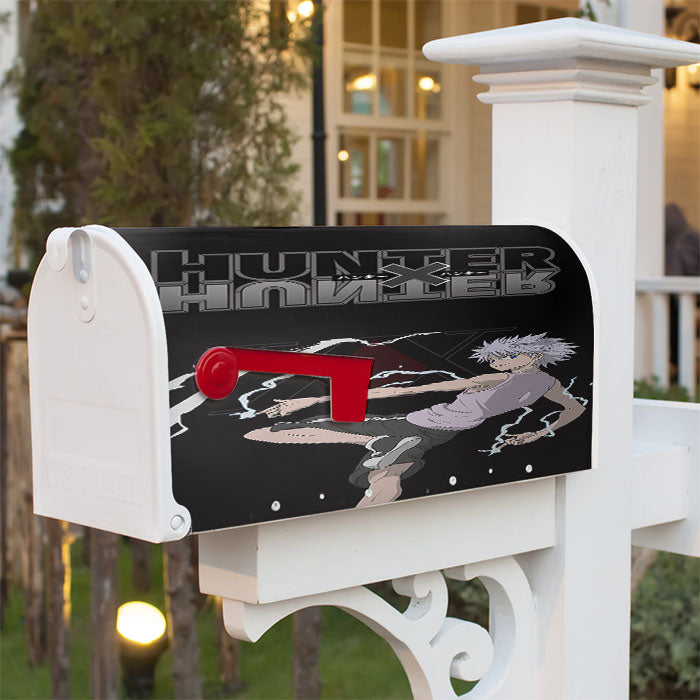 Hunter X Hunter Killua In Black Magnetic Mailbox Cover 18" X 21" Outdoor Decor