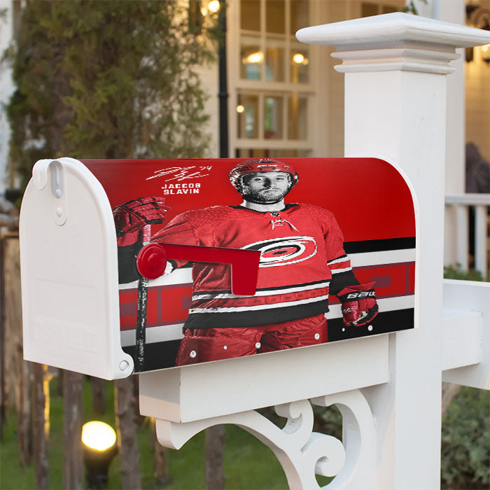 Hurricanes Uniform Nhl Magnetic Mailbox Cover 18" X 21" Outdoor Decor