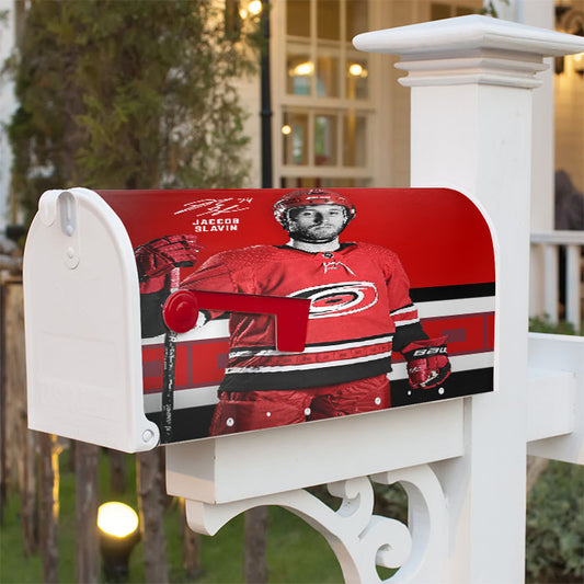 Hurricanes Uniform Nhl Magnetic Mailbox Cover 18" X 21" Outdoor Decor