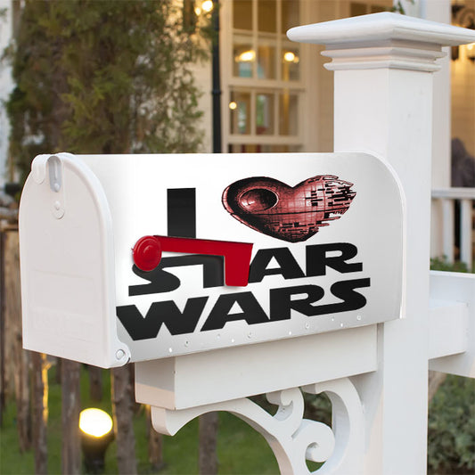 I Love Star Wars Vintage Magnetic Mailbox Cover 18" X 21" Outdoor Decor