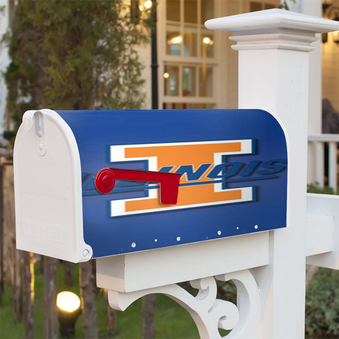 Illinois Magnetic Mailbox Cover 18" X 21" Outdoor Decor