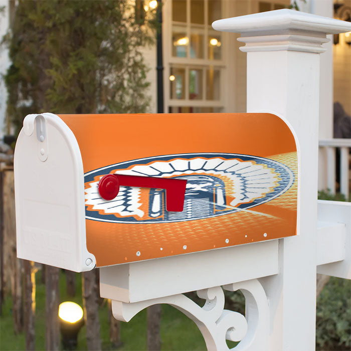 Illinois Icon Logo Magnetic Mailbox Cover 18" X 21" Outdoor Decor