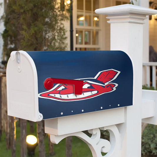 Indian Boy Face Magnetic Mailbox Cover 18" X 21" Outdoor Decor