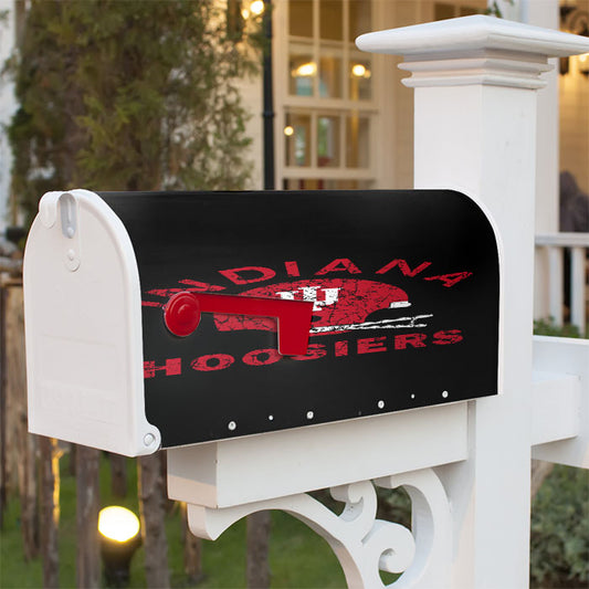 Indiana Hoosiers Helmet Magnetic Mailbox Cover 18" X 21" Outdoor Decor