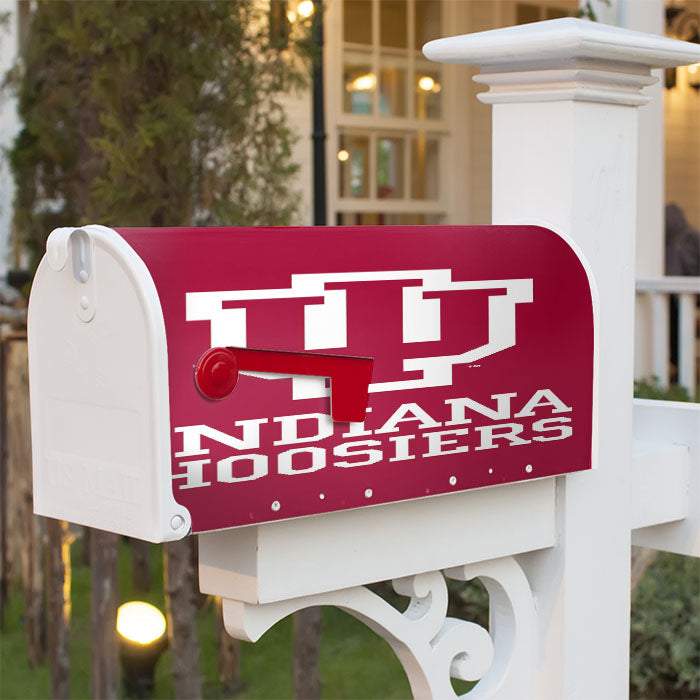 Indiana Hoosiers Logo Magnetic Mailbox Cover 18" X 21" Outdoor Decor