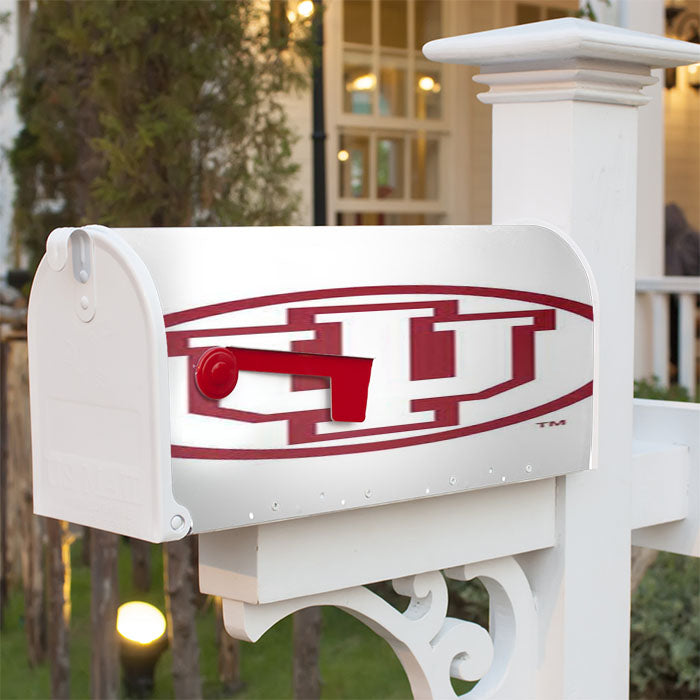 Indiana Hoosiers Logo On Wht Magnetic Mailbox Cover 18" X 21" Outdoor Decor