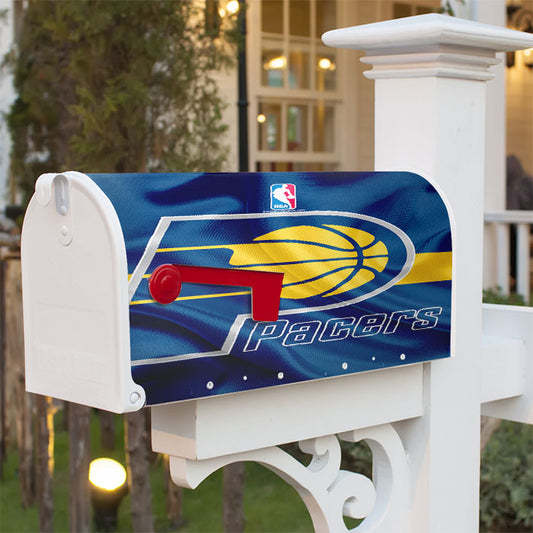 Indiana Pacers Basketball Club Logo Magnetic Mailbox Cover 18" X 21" Outdoor Decor