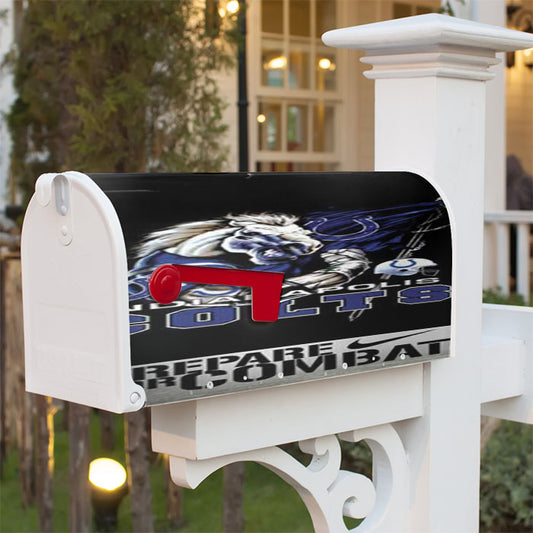 Indy Colts Horse Logo Prepare Magnetic Mailbox Cover 18" X 21" Outdoor Decor