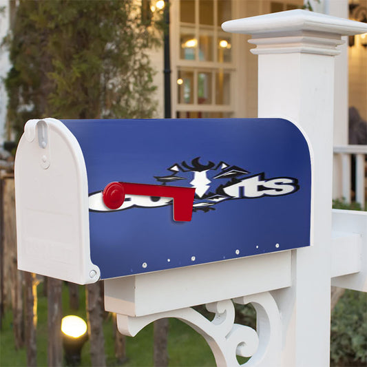 Indy Colts Logo Alt Magnetic Mailbox Cover 18" X 21" Outdoor Decor