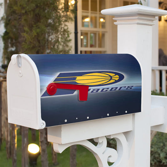 Indy Pacers Logo Texture Magnetic Mailbox Cover 18" X 21" Outdoor Decor