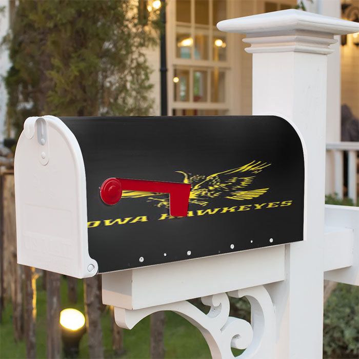 Iowa Hawkeyes Bird Logo Magnetic Mailbox Cover 18" X 21" Outdoor Decor