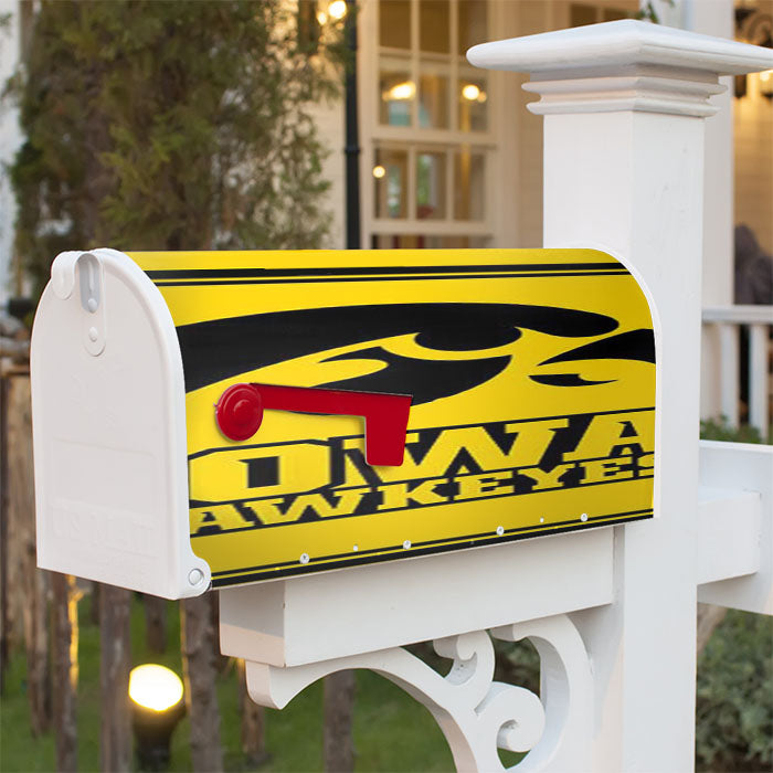 Iowa Hawkeyes Logo Magnetic Mailbox Cover 18" X 21" Outdoor Decor